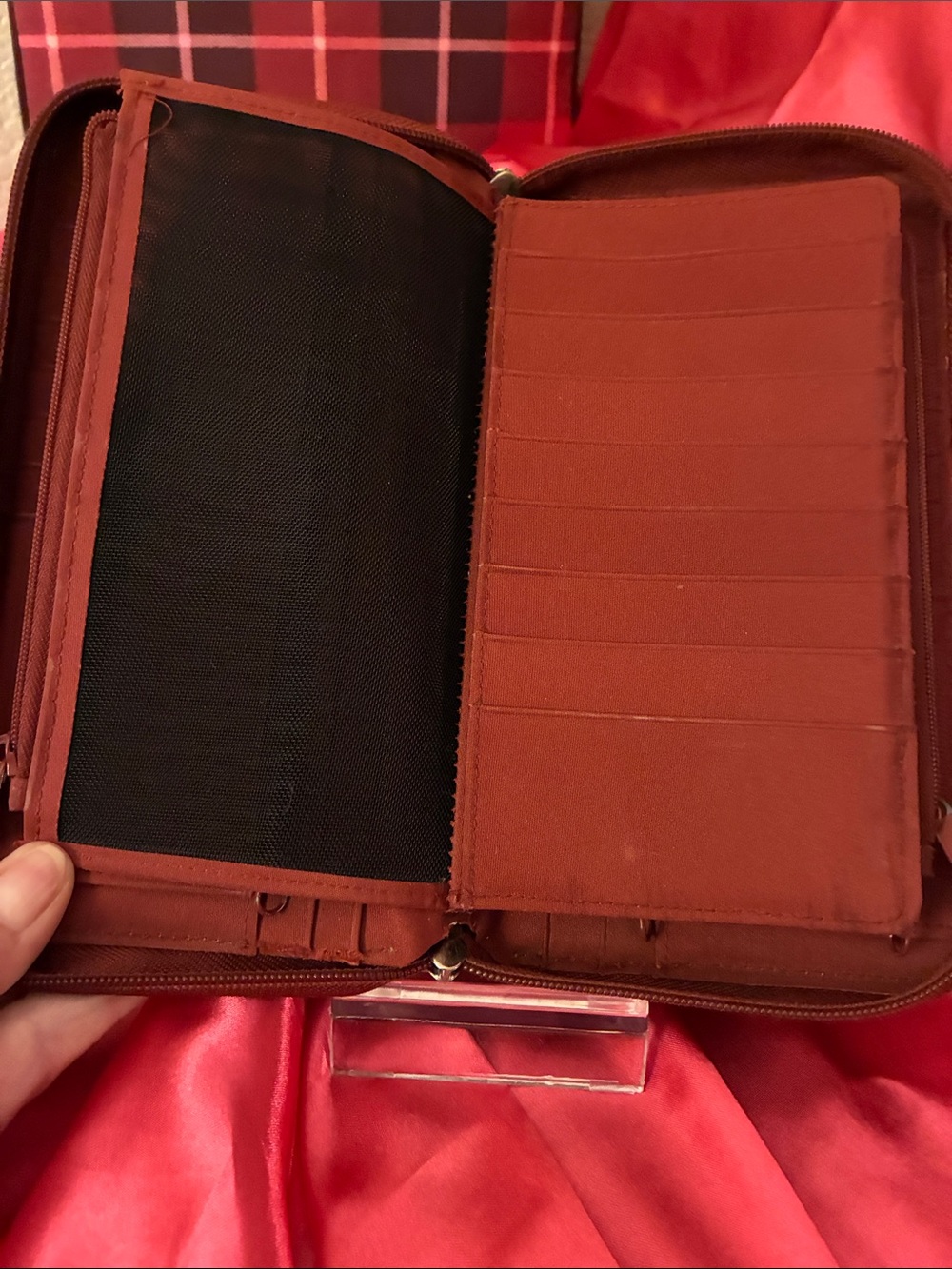 Buxton Brown Leather Zip Wallet- Vintage possibly 70’s or 80’s - Picture 3 of 7